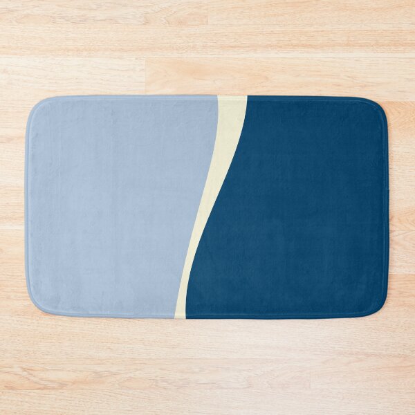 Item preview, Simple Waves 2 in Dark Blue, Light Blue and Cream designed and sold by LAEC-Shop.
