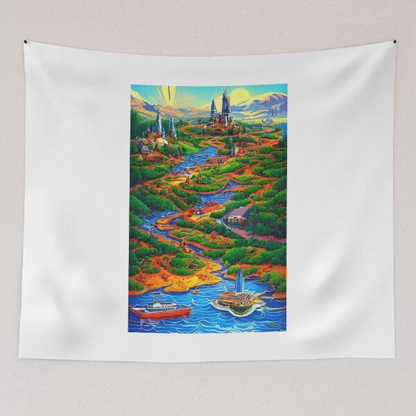 Item preview, Ai abstract & exotic nature landscape designed and sold by K1ndo.