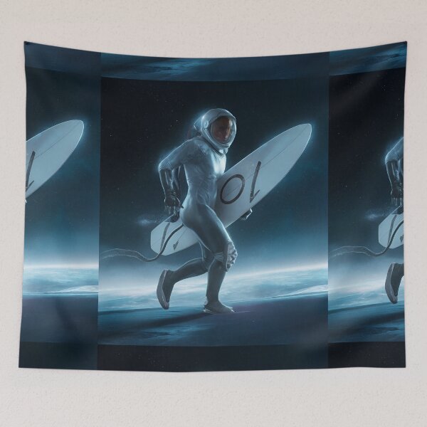 Item preview, Running Space Surfer with blue sky designed and sold by DunuStore.