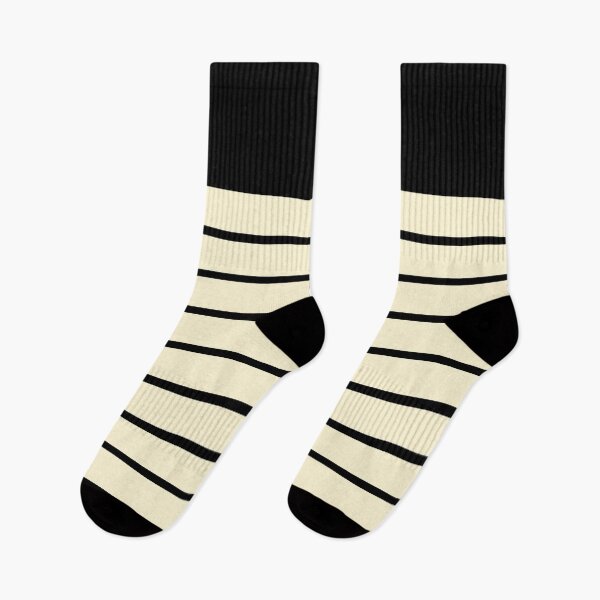 Item preview, Black and Cream Horizontal Stripes Pattern designed and sold by Jeallan Designs.