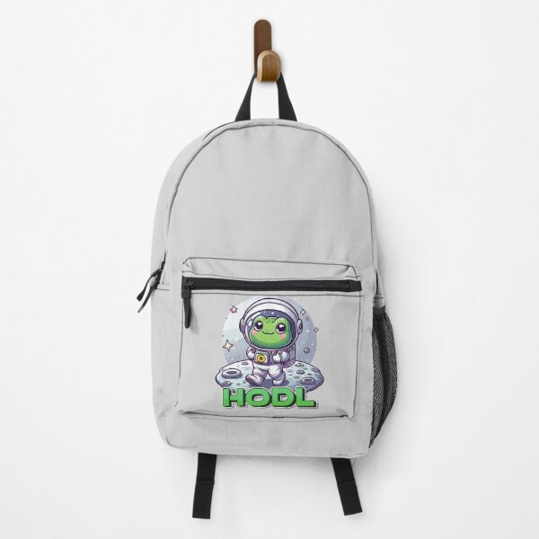 Item preview, a cute frog astronaut walking on the moon designed and sold by CryptoFunMerch.