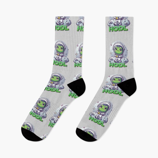 Item preview, a cute frog astronaut walking on the moon designed and sold by CryptoFunMerch.
