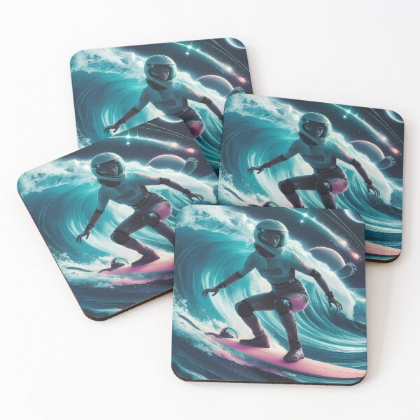 Item preview, Running Space Surfer with galaxy waves designed and sold by DunuStore.