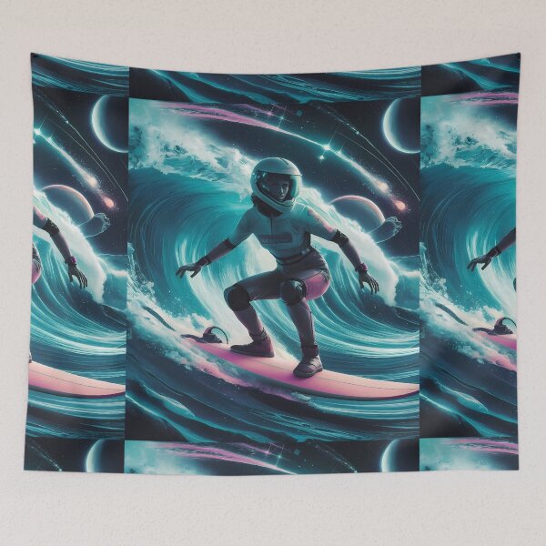 Item preview, Running Space Surfer with galaxy waves designed and sold by DunuStore.