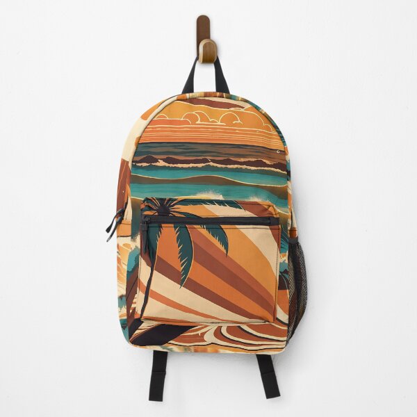 Item preview, Groovy Retro Vintage 70s Colorful Beach Summer Sunset designed and sold by Prints and Lifestyle.