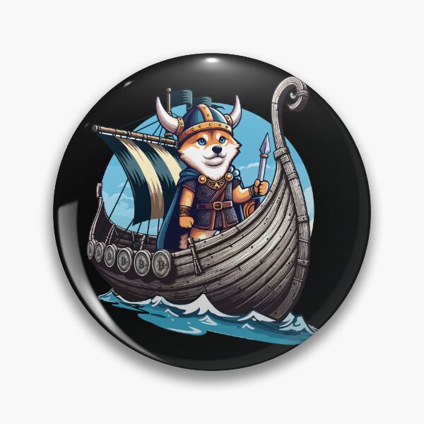 Item preview, Floki on crypto raid designed and sold by CryptoFunMerch.