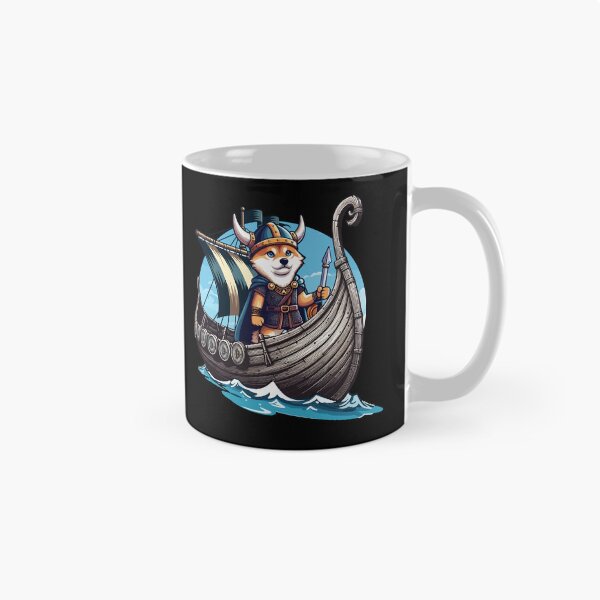 Item preview, Floki on crypto raid designed and sold by CryptoFunMerch.