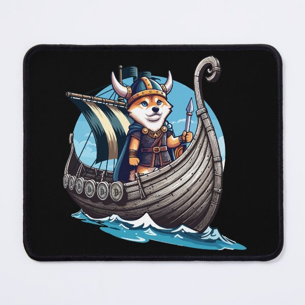 Item preview, Floki on crypto raid designed and sold by CryptoFunMerch.