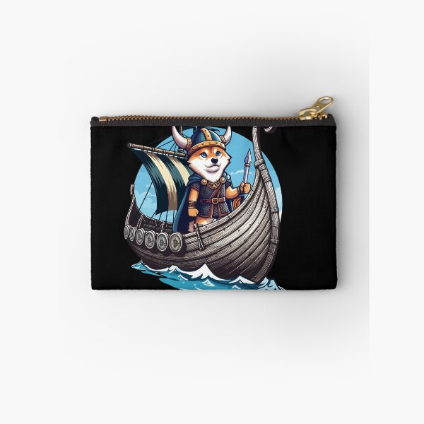 Item preview, Floki on crypto raid designed and sold by CryptoFunMerch.
