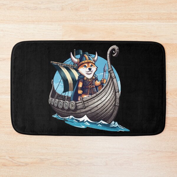 Item preview, Floki on crypto raid designed and sold by CryptoFunMerch.
