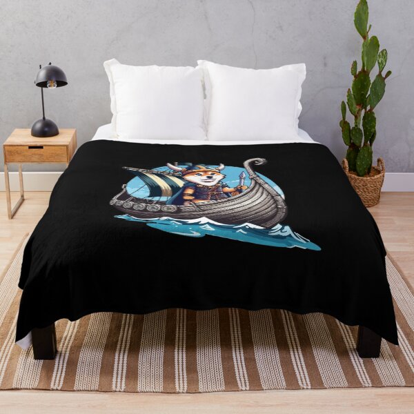 Item preview, Floki on crypto raid designed and sold by CryptoFunMerch.