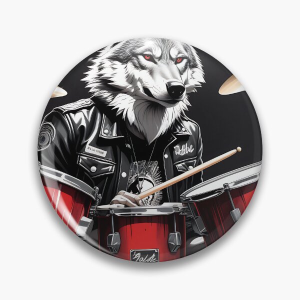 Item preview, Hardrock Wolf: drummer designed and sold by IAmagineFR.