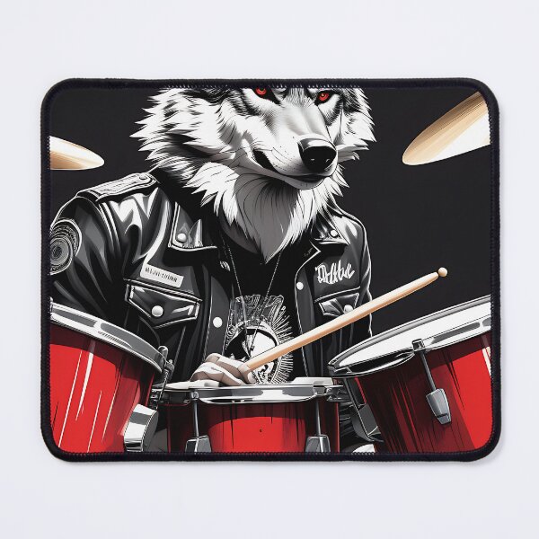 Item preview, Hardrock Wolf: drummer designed and sold by IAmagineFR.