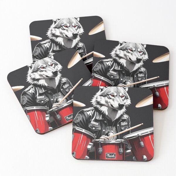 Item preview, Hardrock Wolf: drummer designed and sold by IAmagineFR.