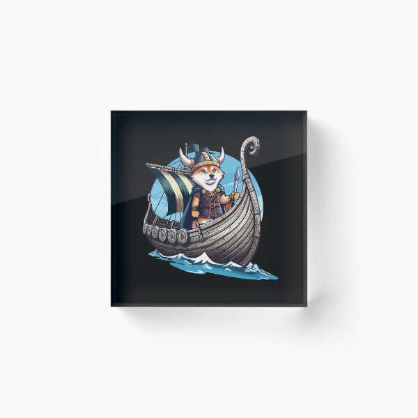 Item preview, Floki on crypto raid designed and sold by CryptoFunMerch.