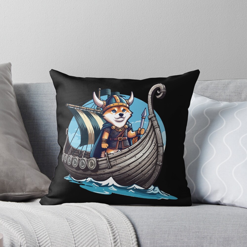 Item preview, Throw Pillow designed and sold by CryptoFunMerch.