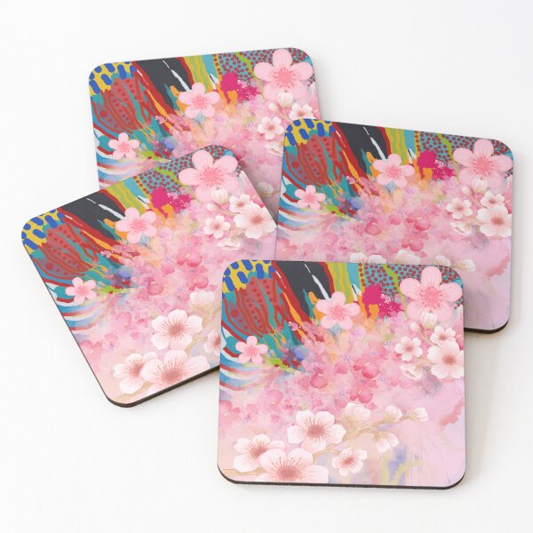 Item preview, Colourful Spring Flowers Mixed Media Art designed and sold by CreativeCanvas8.