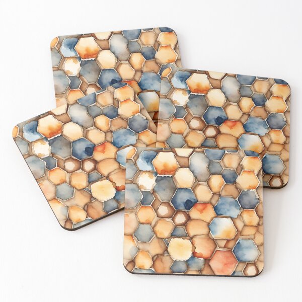 Item preview, Honeycomb Haven in Soft Watercolors designed and sold by Tom-Johnson.
