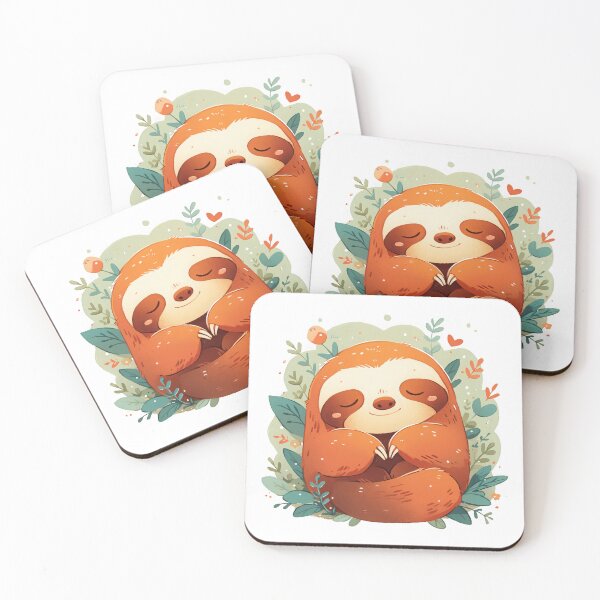 Item preview, Cute sloth on the tree designed and sold by JoyfulNat.