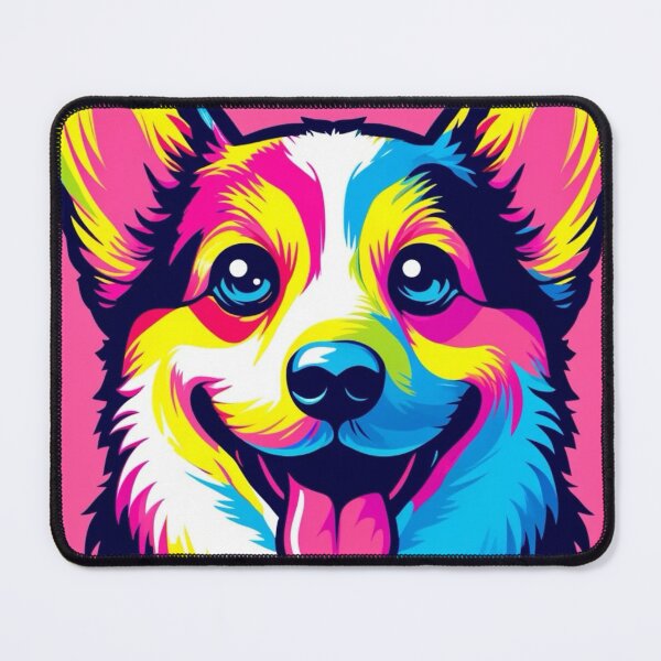 Item preview, Neon Corgi Dog Portrait Sticker T-shirt designed and sold by EWNDesigns.