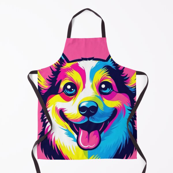Item preview, Neon Corgi Dog Portrait Sticker T-shirt designed and sold by EWNDesigns.
