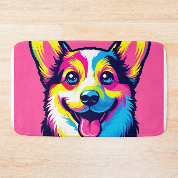 Item preview, Neon Corgi Dog Portrait Sticker T-shirt designed and sold by EWNDesigns.