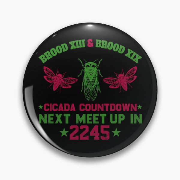 Item preview, Cicada Countdown, Brood 13 & Brood 19, Next Meet Up In 2245 designed and sold by ArtByKatti.