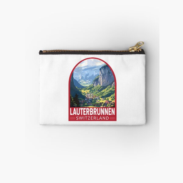Artikelvorschau, Lauterbrunnen Schweiz Reisekunst Emblem entworfen und verkauft von KrisSidDesigns.