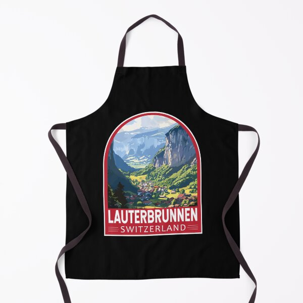 Item preview, Lauterbrunnen Switzerland Travel Art Emblem designed and sold by KrisSidDesigns.