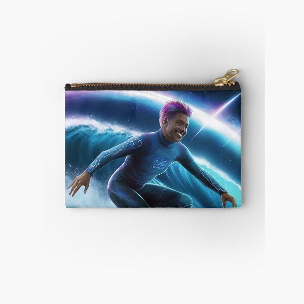 Item preview, Space Surfer blue galaxy surfing designed and sold by DunuStore.