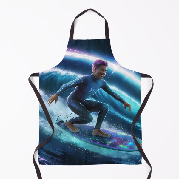 Item preview, Space Surfer blue galaxy surfing designed and sold by DunuStore.