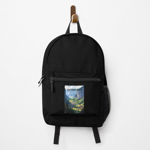 Item preview, Lauterbrunnen Switzerland Travel Art Vintage designed and sold by KrisSidDesigns.