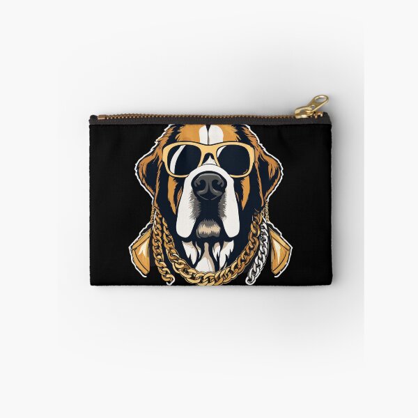 Item preview, Saint Bernard Gangsta Gangster Dog Gift designed and sold by Pineapple-Tree.