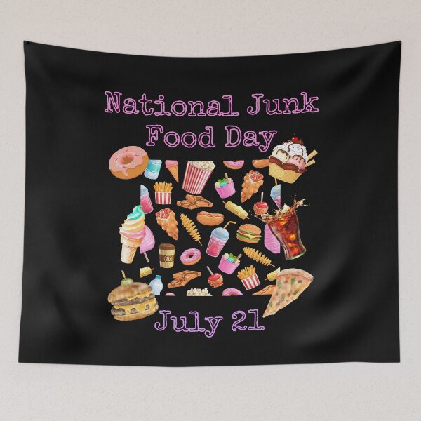 Item preview, National Junk Food Day Fun Colorful Design designed and sold by EarthArtDesigns.