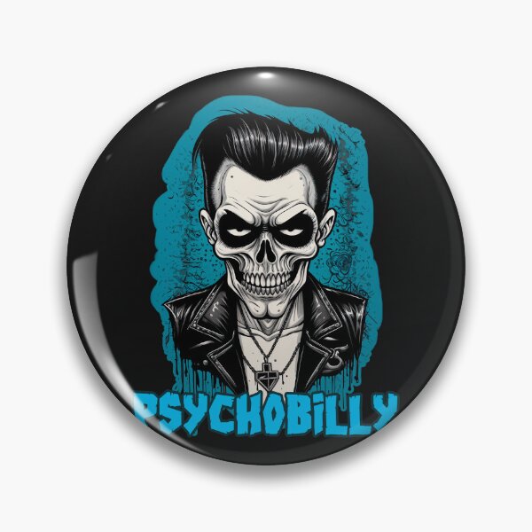Item preview, Psychobilly skullboy designed and sold by MetalSatyrShop.