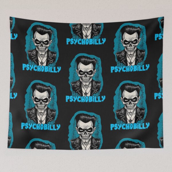 Item preview, Psychobilly skullboy designed and sold by MetalSatyrShop.