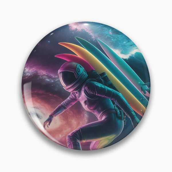 Item preview, Rainbow Space Surfer man with surfing boards designed and sold by DunuStore.