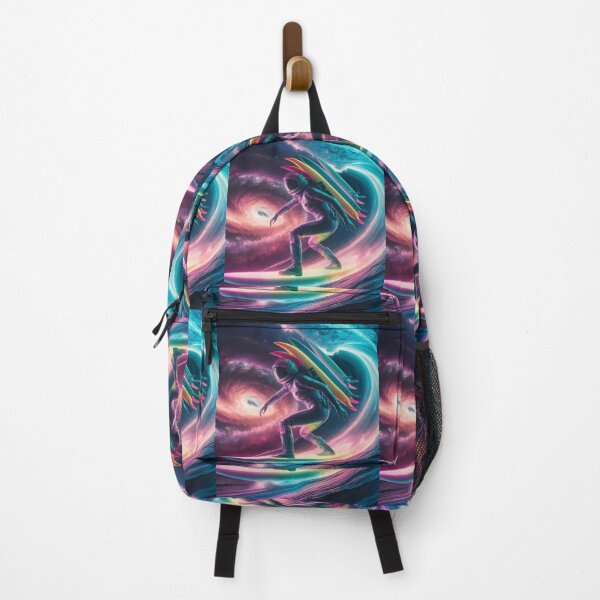 Item preview, Rainbow Space Surfer man with surfing boards designed and sold by DunuStore.