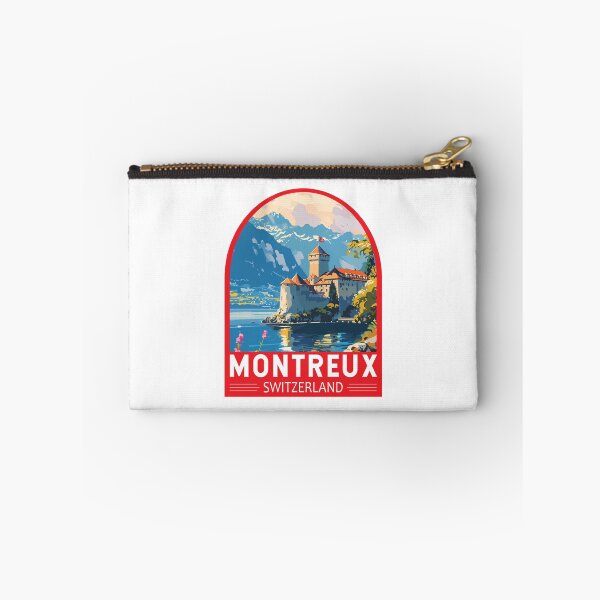 Item preview, Montreux Switzerland Travel Art Emblem designed and sold by KrisSidDesigns.