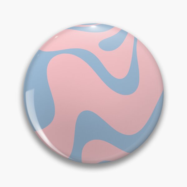 Item preview, Pastel Pink and Light Blue Retro Liquid Swirl Abstract 2 designed and sold by kierkegaard.
