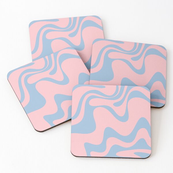 Item preview, Pastel Pink and Light Blue Retro Liquid Swirl Abstract 2 designed and sold by kierkegaard.