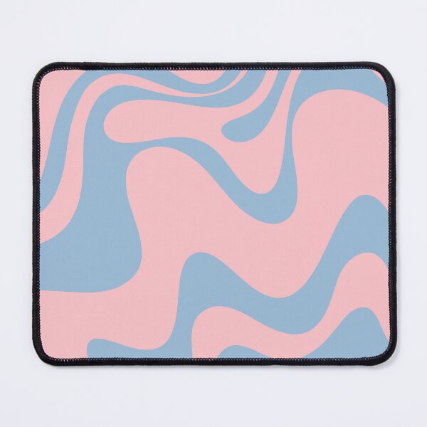 Item preview, Pastel Pink and Light Blue Retro Liquid Swirl Abstract 2 designed and sold by kierkegaard.