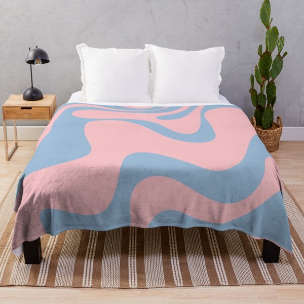 Item preview, Pastel Pink and Light Blue Retro Liquid Swirl Abstract 2 designed and sold by kierkegaard.