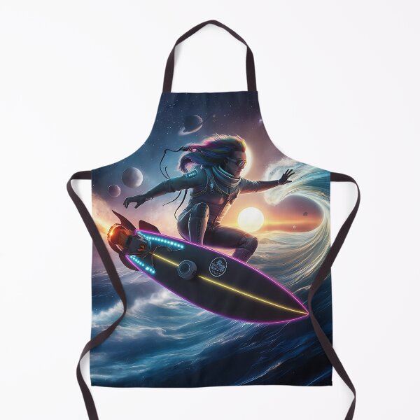 Item preview, Space Surfer man in colorful galaxy designed and sold by DunuStore.