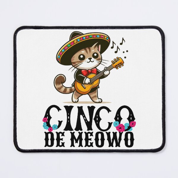 Item preview, Cinco De Meowo Mexican Mariachi Cat designed and sold by soapblossom.