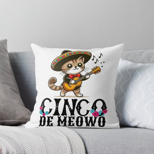 Item preview, Cinco De Meowo Mexican Mariachi Cat designed and sold by soapblossom.