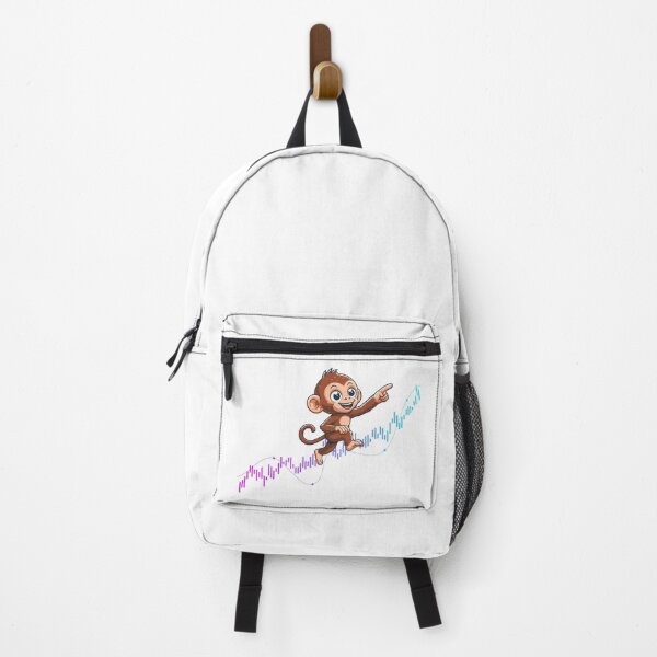 Item preview, a cute monkey marches up the chart designed and sold by CryptoFunMerch.