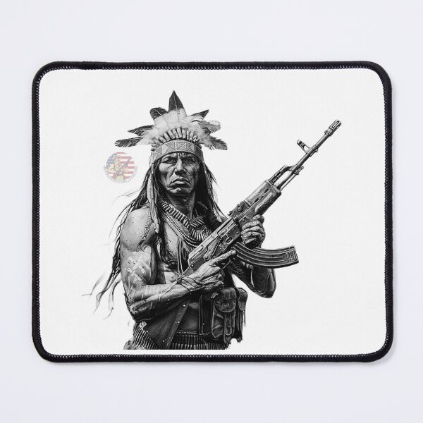 Item preview, Native American Warrior designed and sold by BullMooseMemes.