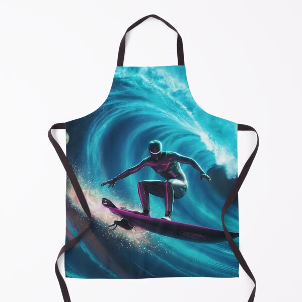 Item preview, Space Surfer with black and blue surface waves designed and sold by DunuStore.