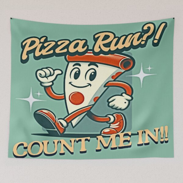 Item preview, Pizza Run Enthusiast Humorous Athletic Motivation Art designed and sold by gleefulme.